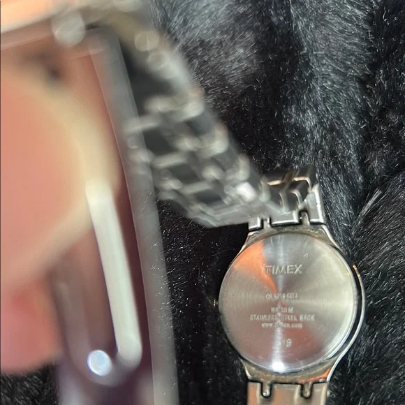 Timex Women's Silver and Gold-Tone Watch with Linked Bracelet - Picture 3 of 5